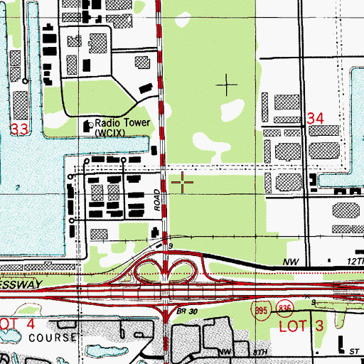 Topographic Map of Plaza at Beacon Center, FL