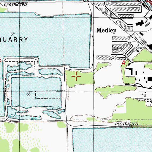 Topographic Map of Police Firearms Training Center, FL