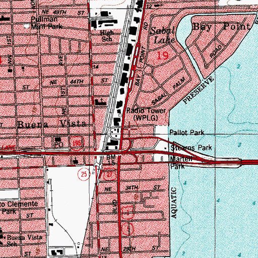 Topographic Map of Police Hall of Fame Museum, FL