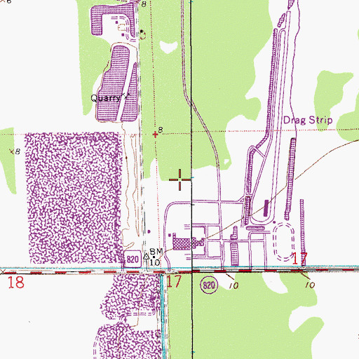 Topographic Map of Panther Run Elementary School, FL