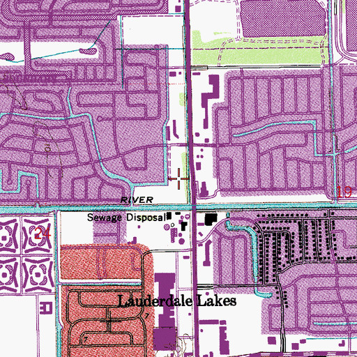 Topographic Map of Park Lakes Elementary School, FL