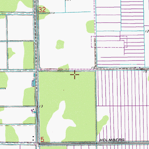 Topographic Map of Park Trails Elementary School, FL