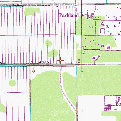 Topographic Map of Parkland City Hall, FL