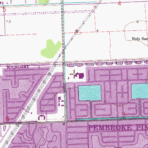 Topographic Map of Pasadena Elementary School, FL
