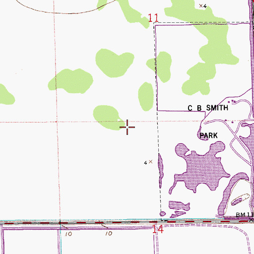 Topographic Map of Pembroke Pines Branch-Walter C Young Resource Center, FL