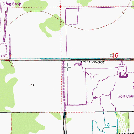 Topographic Map of South Florida Post Office, FL