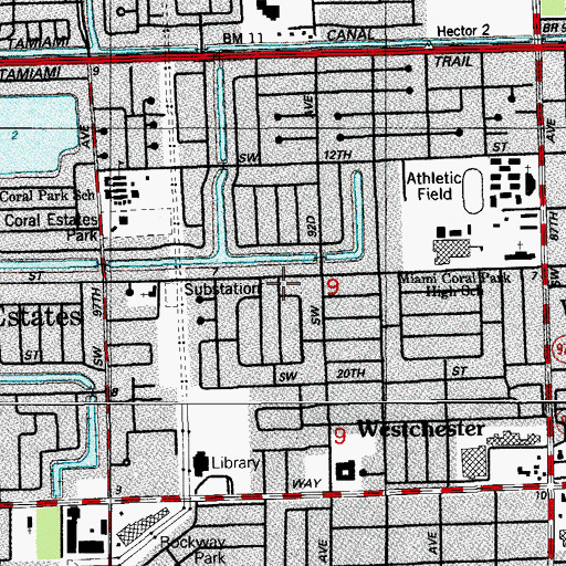 Topographic Map of Perez Family Day Care Home, FL