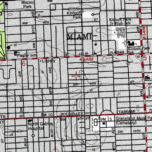 Topographic Map of Petrona Spoto Family Day Care Center, FL