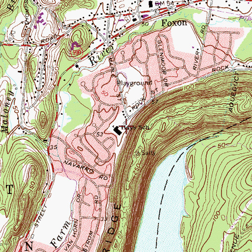 Topographic Map of Hays School, CT