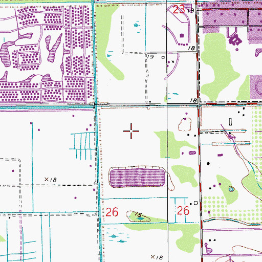 Topographic Map of Pinecrest Rehabilitation Hospital, FL