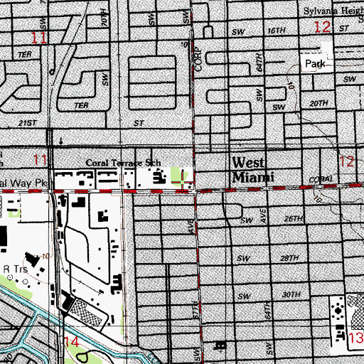 Topographic Map of O'Farrill Learning Center, FL