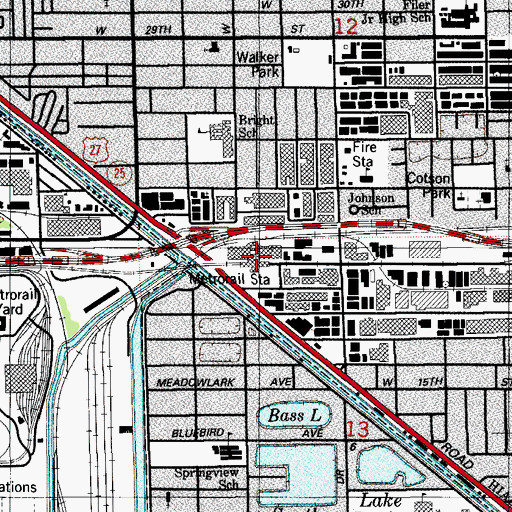 Topographic Map of Okeechobee Station, FL