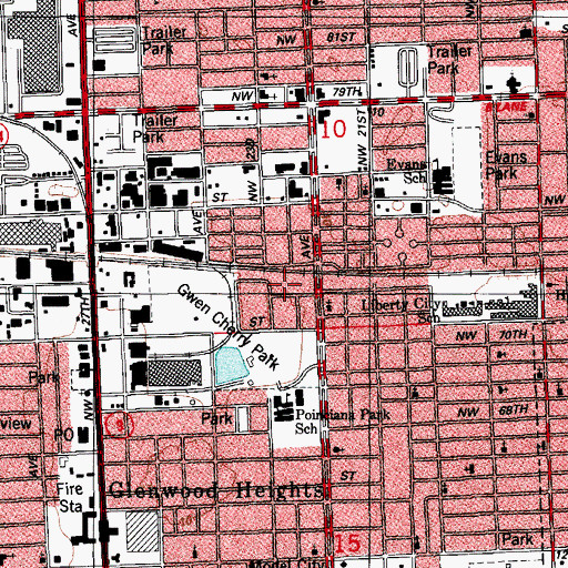Topographic Map of Olive Alexander Early Childhood Center, FL