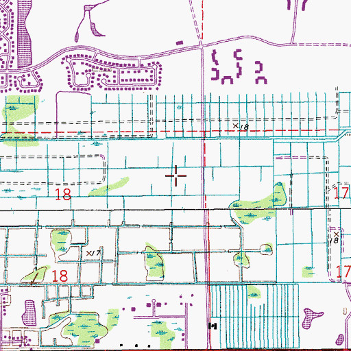Topographic Map of Olympic Heights Community High School, FL