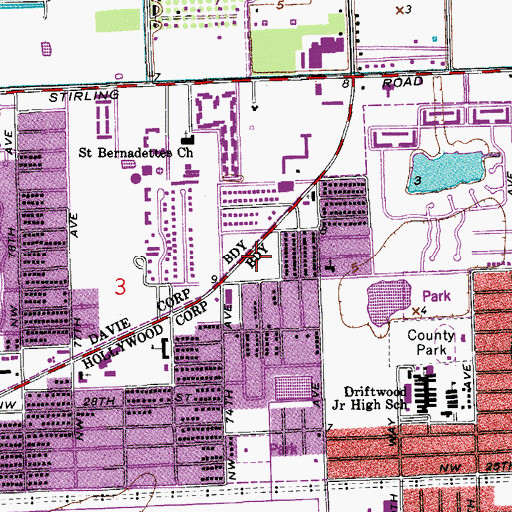 Topographic Map of Once-Upon-A-Time Elementary School, FL