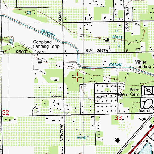 Topographic Map of Orchard Jungle, FL