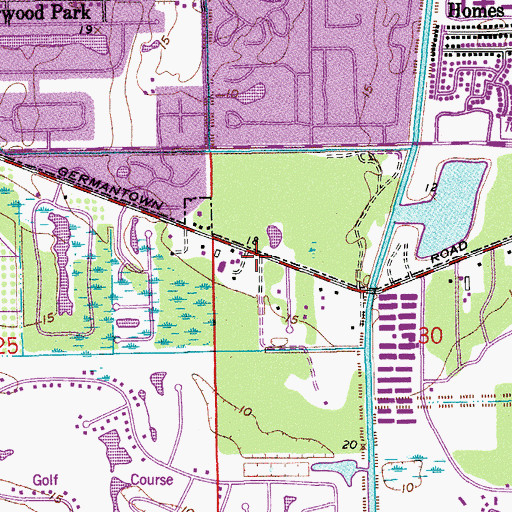 Topographic Map of Orchard View Community Elementary School, FL
