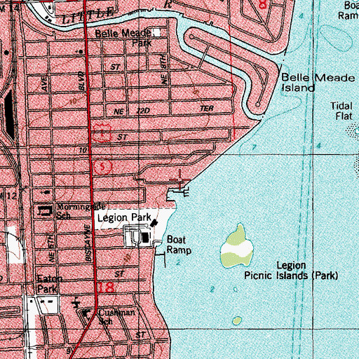 Topographic Map of Palm Bay Club, FL
