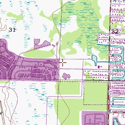 Topographic Map of North Transition Elementary School, FL