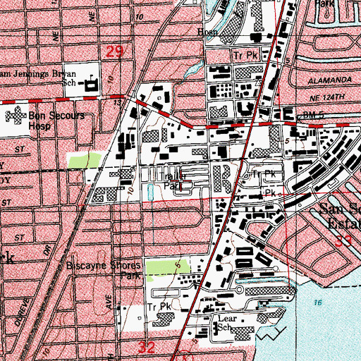 Topographic Map of Nelson Mobile Home Park, FL