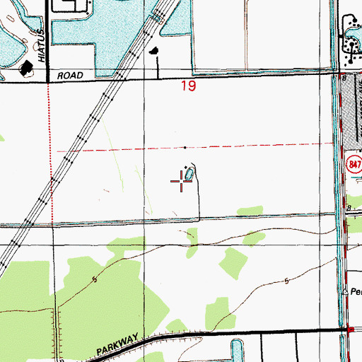 Topographic Map of New Renaissance Middle School, FL