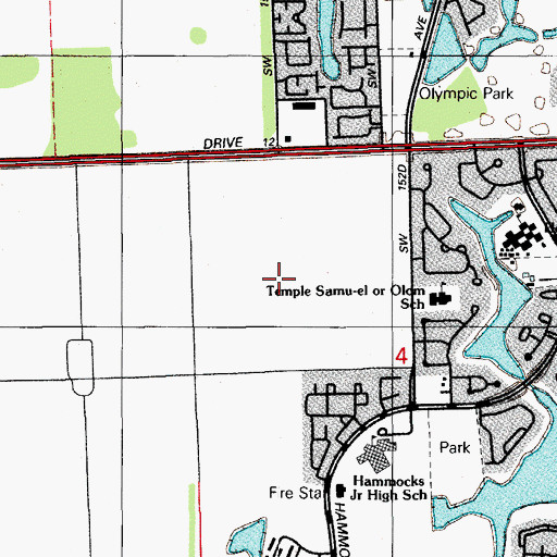 Topographic Map of Norma Pozo Family Day Care Home, FL