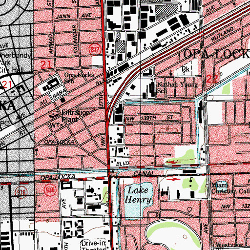 Topographic Map of North Dade Community Development Children's Center, FL