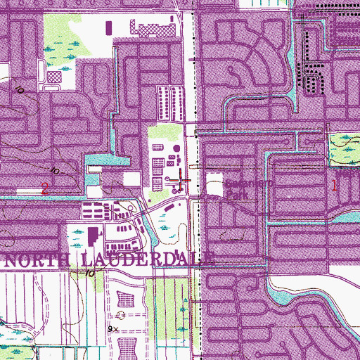 Topographic Map of North Lauderdale Academy Charter School, FL