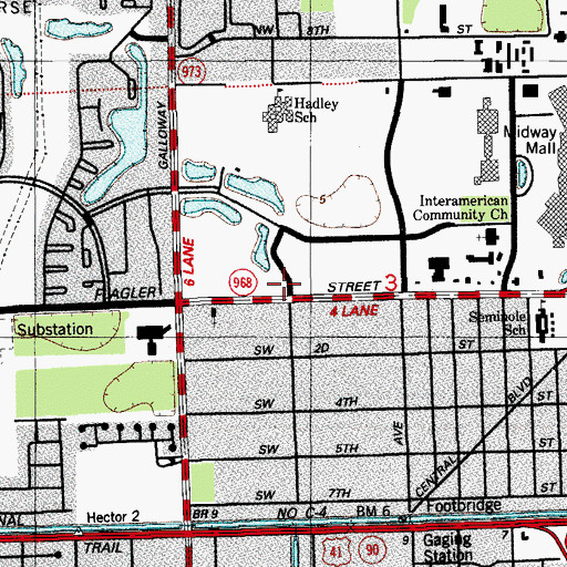 Topographic Map of Nancy's Land Child Care Center, FL