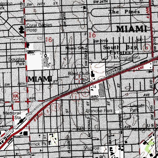 Topographic Map of Mickey and Minnie Day Care Number 2, FL