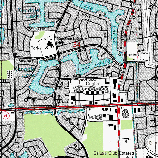 Topographic Map of Montessori Learning Center, FL