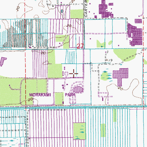 Topographic Map of Morrison Park Elementary School, FL