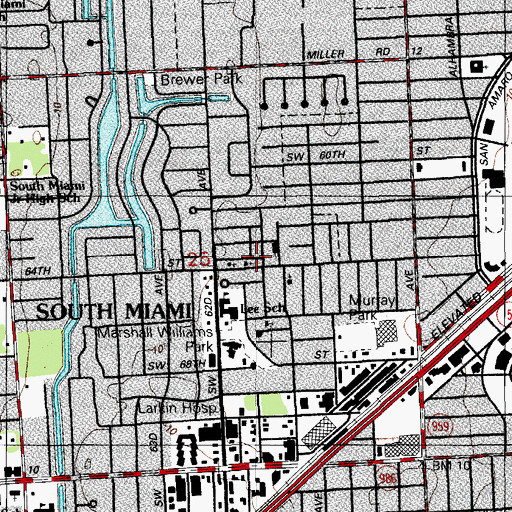 Topographic Map of Mount Nebo Community Day Care Center, FL