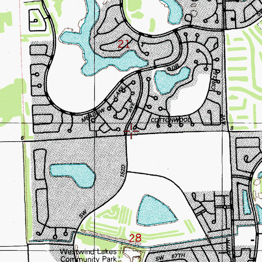 Topographic Map of Little Promises Day Care Center, FL