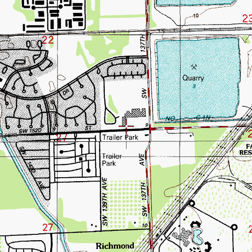 Topographic Map of Little Thinkers Club Day Care Center, FL