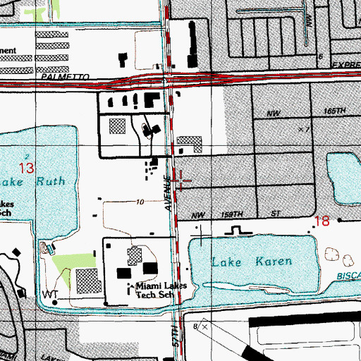Topographic Map of Little Tigers Day Care Center, FL