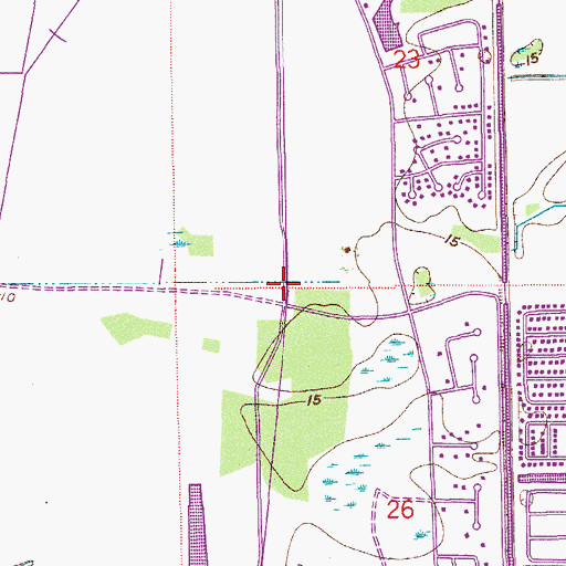 Topographic Map of Loggers Run Adult Education Center, FL