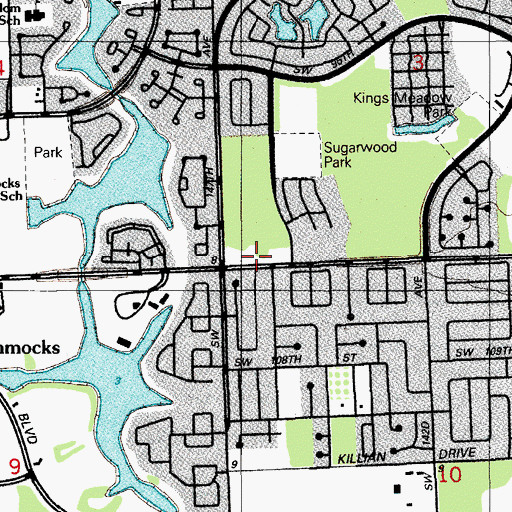 Topographic Map of Loving Child Care Day Care Center, FL