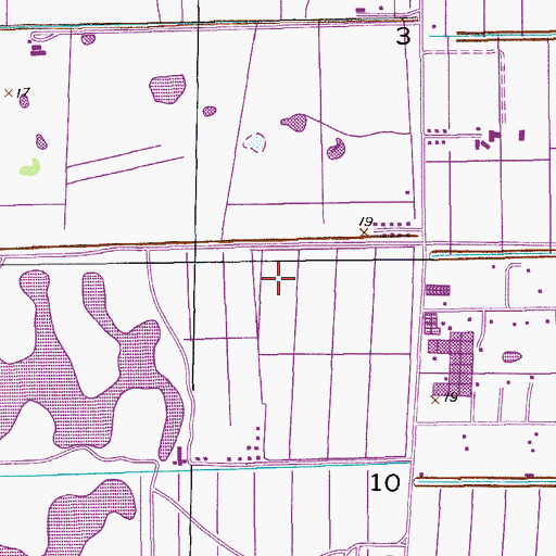 Topographic Map of Manatee Elementary School, FL