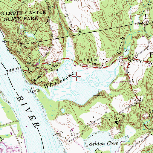 Topographic Map of Hemlock Valley Brook, CT