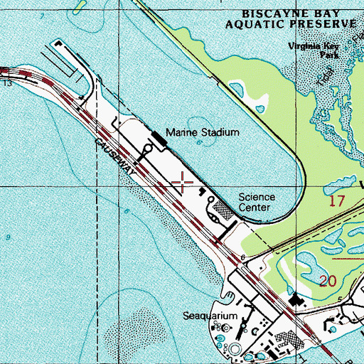 Topographic Map of Maritime and Science Technology School, FL