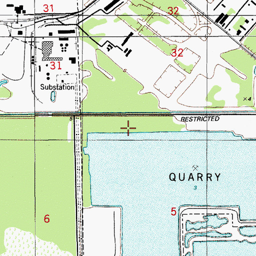 Topographic Map of Medley Lakeside Retirement Community, FL