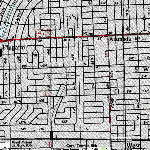 Topographic Map of Little People Learning Center, FL