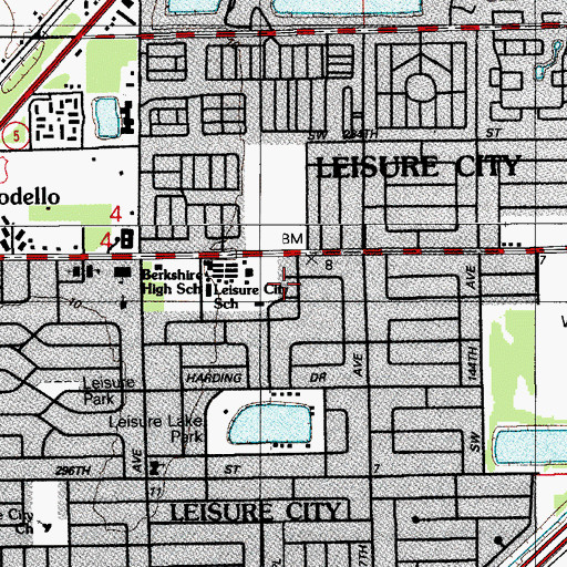 Topographic Map of Leisure City Head Start, FL
