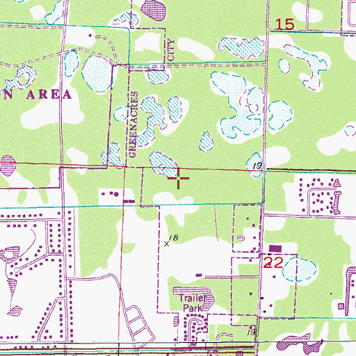 Topographic Map of Liberty Park Elementary School, FL