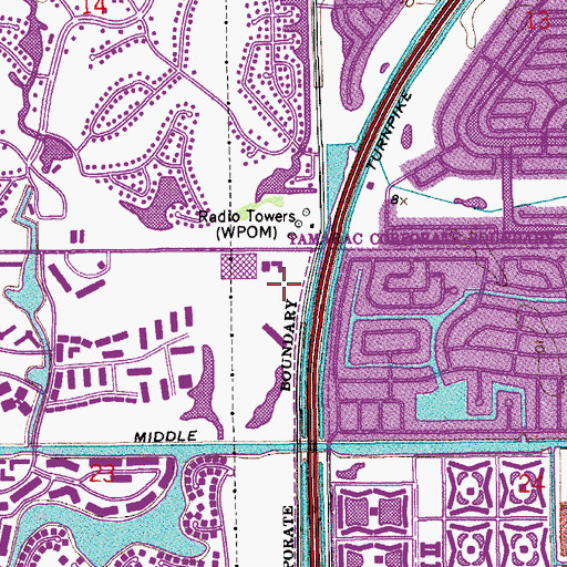 Topographic Map of Life Care Center of Inverrary, FL
