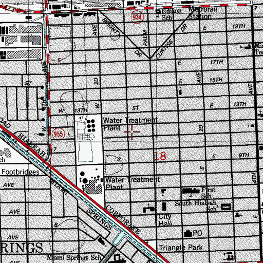 Topographic Map of Lincoln-Marti Day Care Center, FL