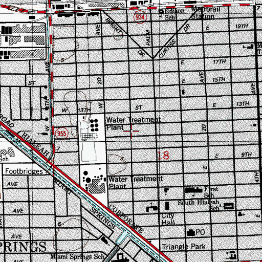 Topographic Map of Lincoln-Marti Day Care Center, FL