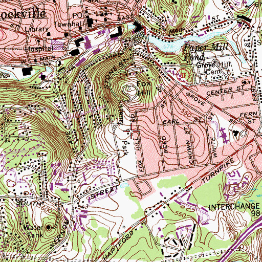 Topographic Map of Henry Park, CT