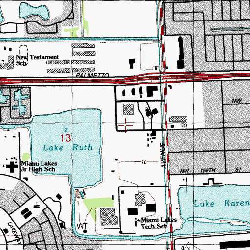 Topographic Map of Little Dividends Child Devlopment Center, FL